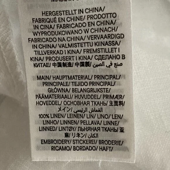 Boden Una Linen Embroidered Maxi Dress, Floral Garland, Ivory, 6P - Picture 11 of 11